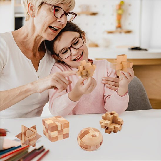 Casse Tete En Bois Coffret 9 Pieces