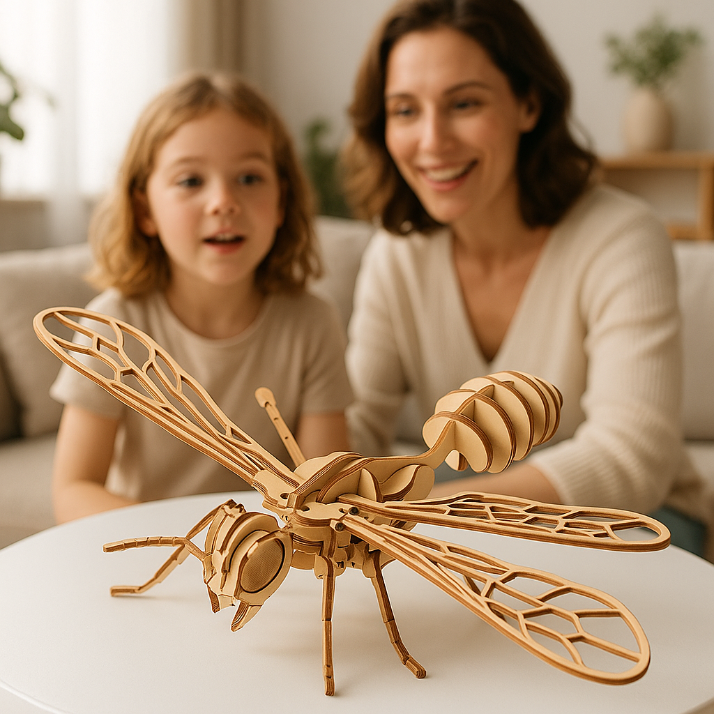 Puzzle 3D En Bois Insectes