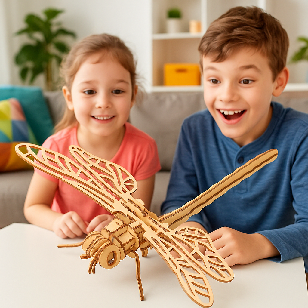 Puzzle 3D En Bois Insectes