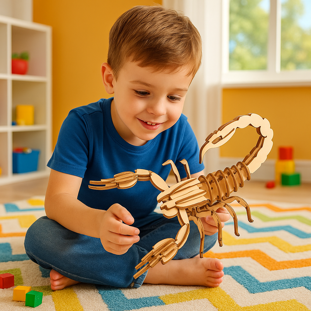 Puzzle 3D En Bois Insectes