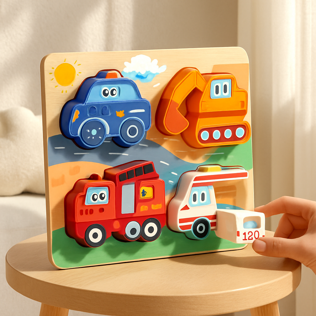 PUZZLE BOIS 3D-ENCASTREMENT-TRANSPORT