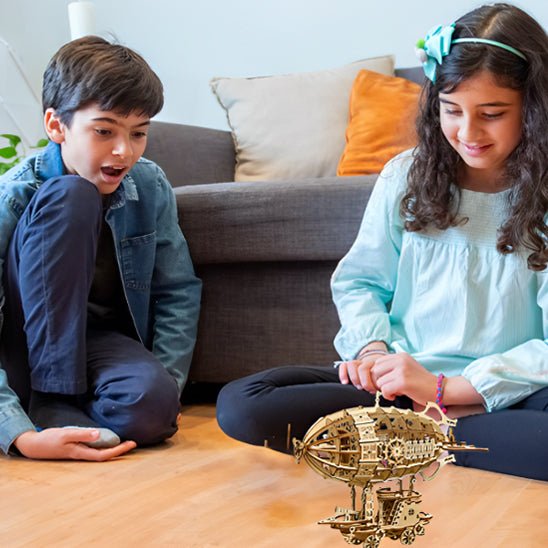 Puzzle Bois 3D Puzzle 3D Ballon Dirigeable Zeppelin