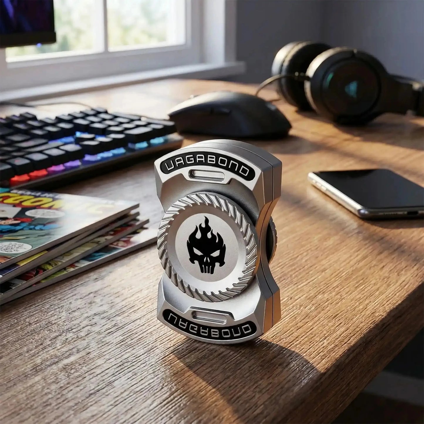 Hand Spinner METAL| SkullFire™ 3‑en‑1