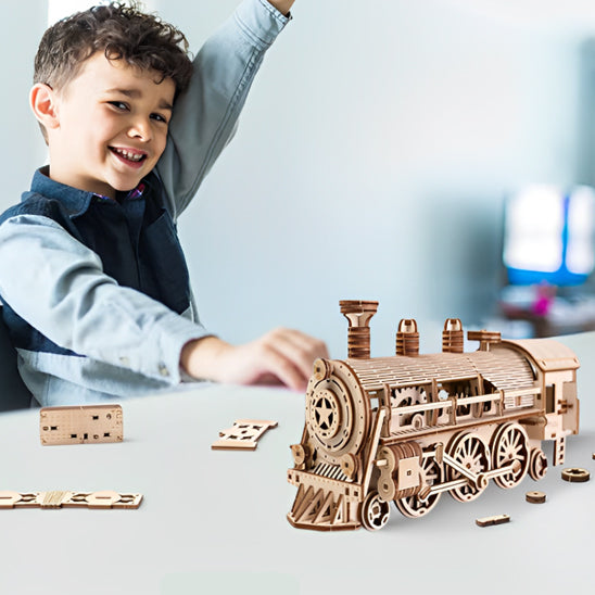 PUZZLE 3D BOIS| LOCOMOTIVE