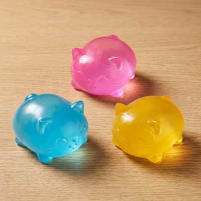 Jouet anti stress-Cool Cats Squishy translucide