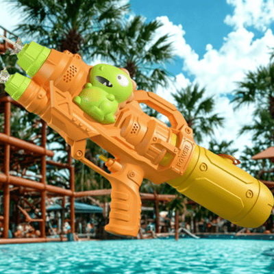PISTOLET À EAU-DINO-ORANGE-SUPER SOAKER