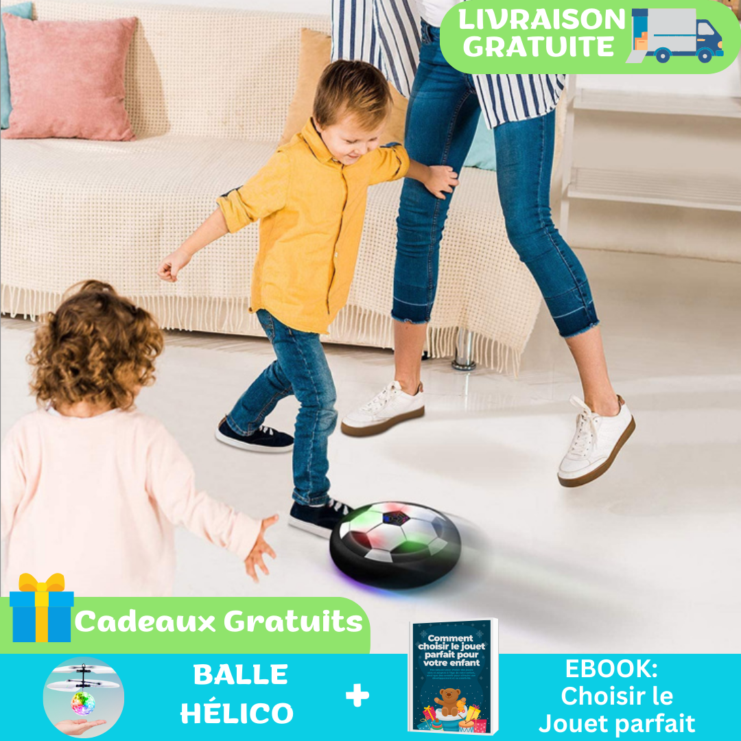 Spider Ballon De Foot Flottant – Lumières LED, Rechargeable, Mousse Absorbante – Jeu Intérieur Pour Enfants 3-8 Ans
