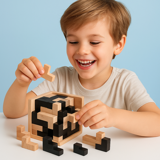 Casse Tete En Bois Cube 54T