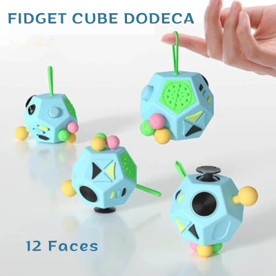 FIDGET-CUBE-12 FACES-FIDGET TOYS