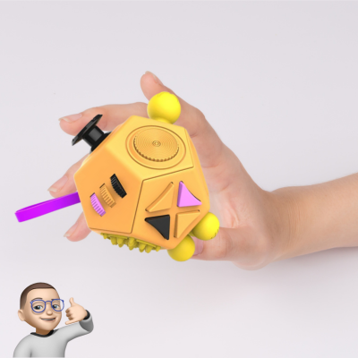 FIDGET-CUBE-12 FACES-FIDGET TOYS