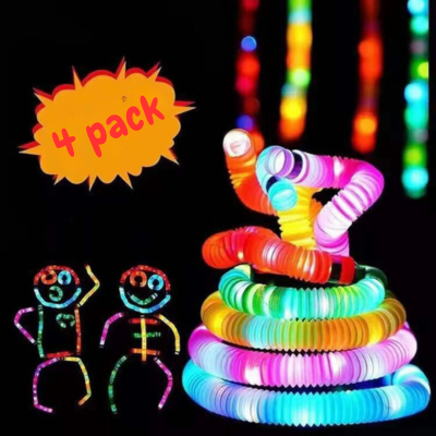 FIDGET-POP-TUBES-LUMINEUX| Flash LED