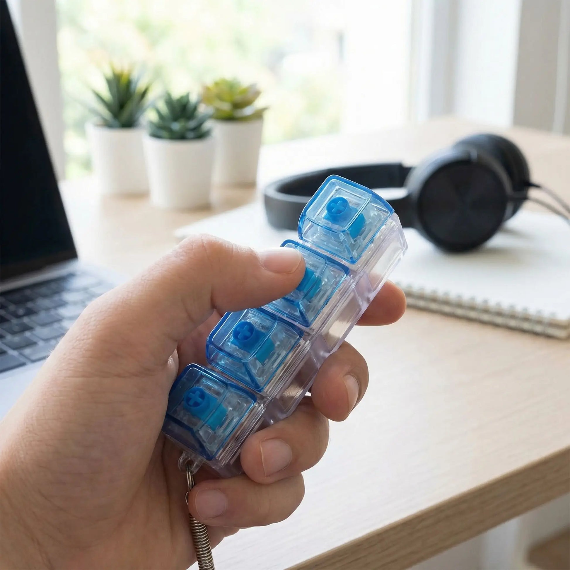 Fidget clavier bleu- jouet anti stress