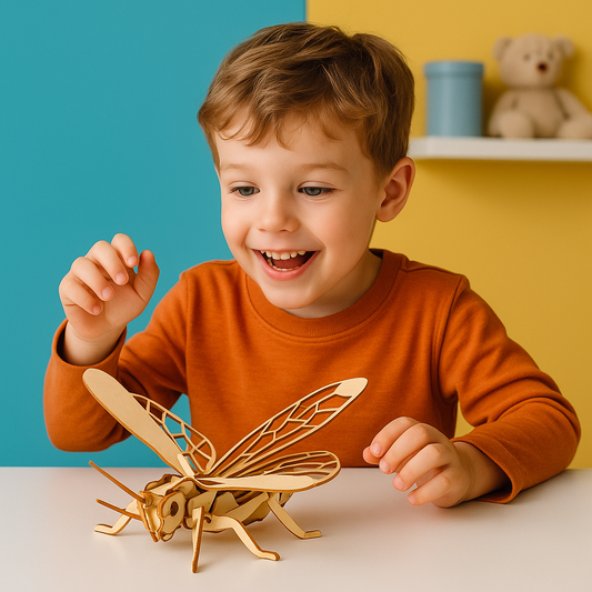 Puzzle 3D En Bois Insectes