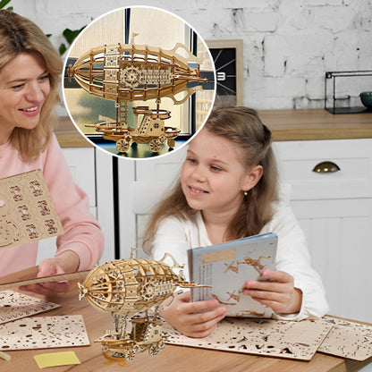 PUZZLE 3D BOIS-PUZZLE 3D-BALLON DIRIGEABLE ZEPPELIN