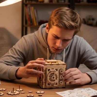 Maquette 3D bois puzzle éducatif pour adultes