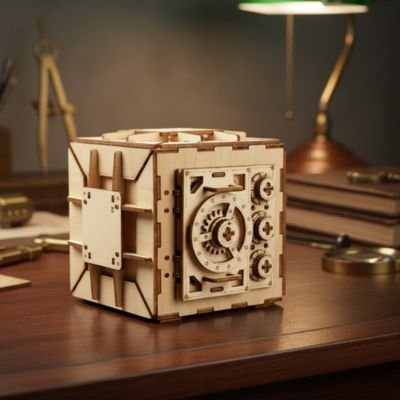 Puzzle bois 3D décoratif avec mécanisme