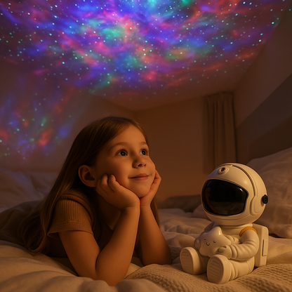 Veilleuse projection nébuleuse multicolore pour enfants
