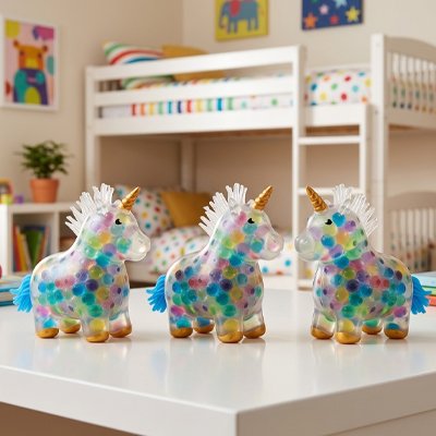 Balle anti stress licorne