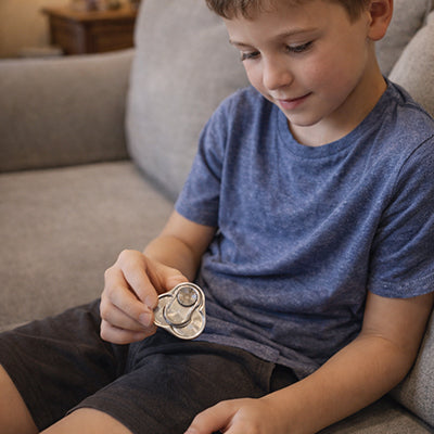 Jouet Anti‑Stress METAL| Push & Spin EDC