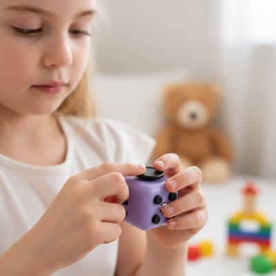 Jouet anti stress -fidget cube violet