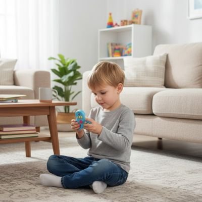 Jouet anti stress enfant bleu