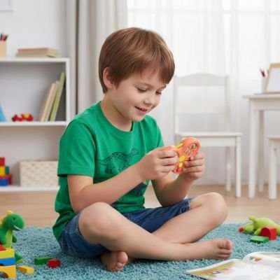 Jouet anti stress enfant orange