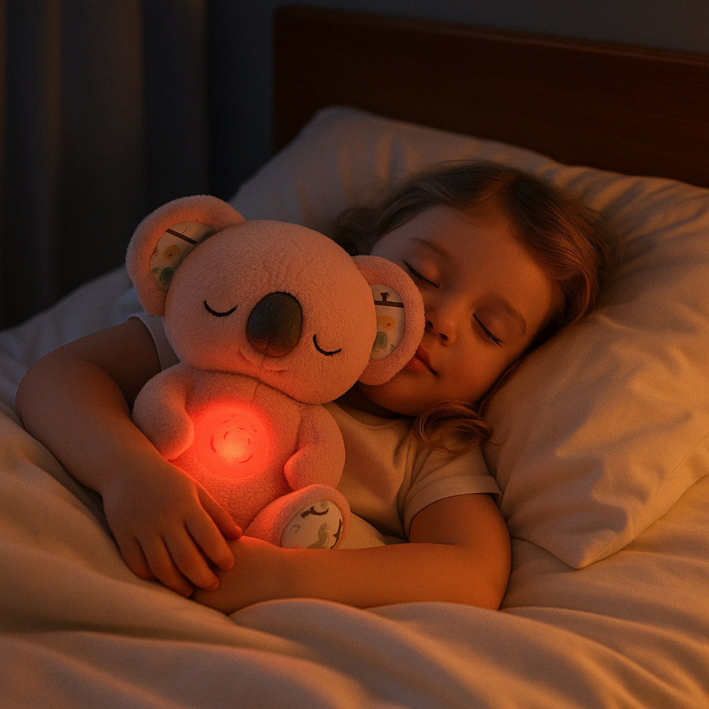 peluche respirante Koala -musique et lumières