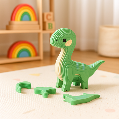 Puzzle 3D Carton Enfant Dinosaure
