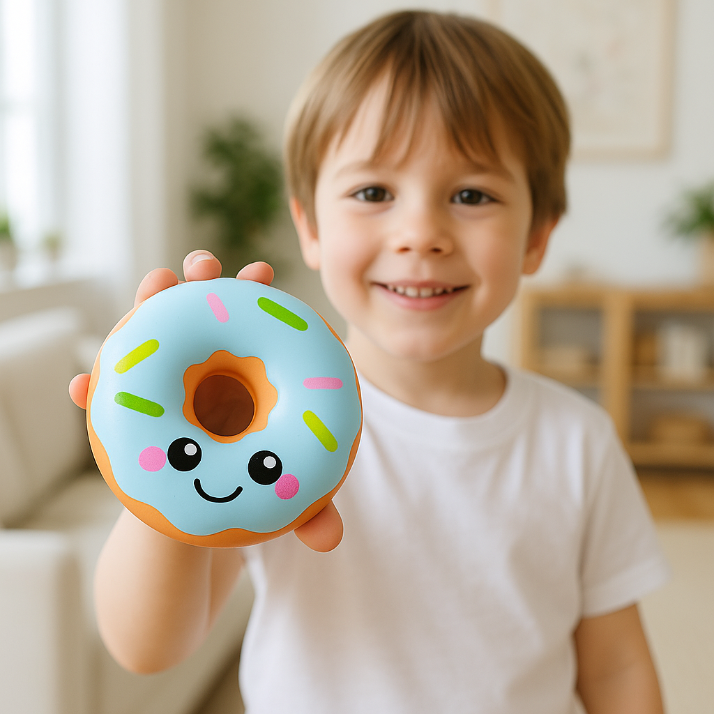 squishy donut bleu kawaii