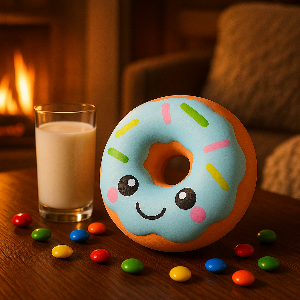squishy donut bleu pour enfants